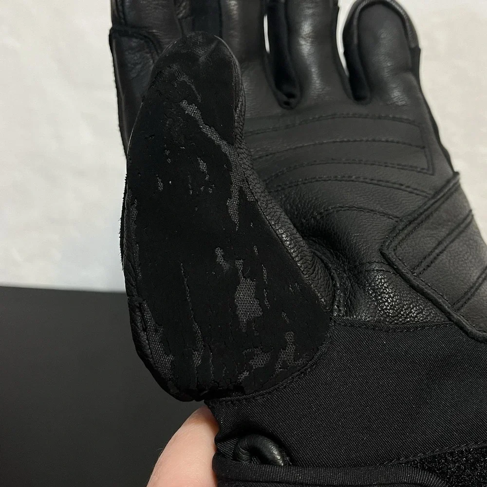 BLACK DIAMOND Gloves Women's SMALL Black Goat Skin Leather GORE-TEX Motorcycle